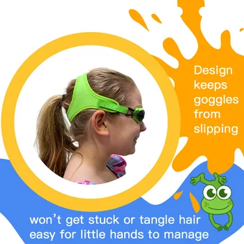 Детские очки для плавания с безболезненным ремешком, идеально подходящие для детей 3-10 лет, герметичные, не выдергивают волосы, защита от ультрафиолета C