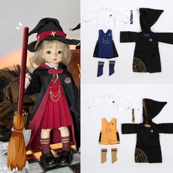 Одежда Cos на Хэллоуин, 30 см, одежда для куклы BJD, Волшебный халат, костюм, шляпа для больших кукол 1 / 6Bjd, Игрушки и Аксессуары для кукол Yosd