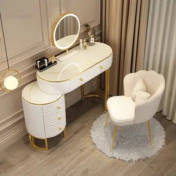 Простые комоды в скандинавском стиле, домашние туалетные столики, легкий роскошный шкаф для хранения косметики, встроенная минималистичная современная мебель для спальни Z