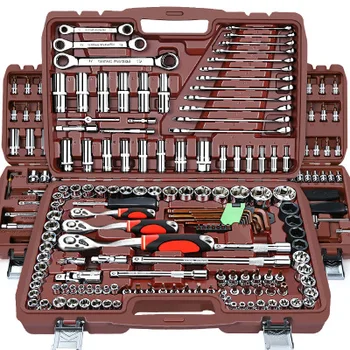 Торцевой ключ с храповым механизмом, универсальный набор инструментов для ремонта автомобилей, комбинированный многофункциональный набор инструментов
