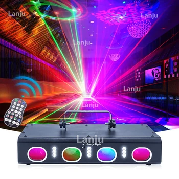 Светодиодное освещение сцены DJ disco KTV flash 3D узор луч лазерный луч вращающееся голосовое управление семейная вечеринка освещение атмосферы свадьбы