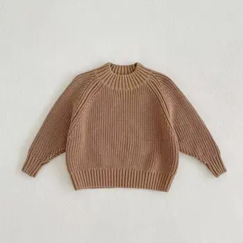 Детский Толстый пуловер, свитера, от 1 до 7 лет, свитер для мальчиков и девочек, вязаный свитер, детская одежда, бесплатная доставка