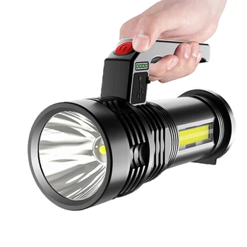 Наружный датчик Ручной фонарь Мощный светодиодный фонарик высокой мощности Водонепроницаемый ручной фонарь для кемпинга