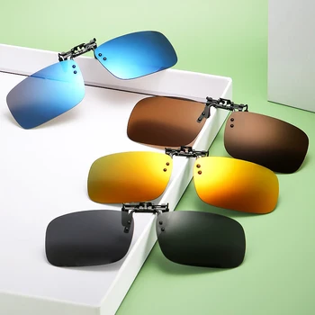 Поляризованные солнцезащитные очки для рыбалки с зажимом для водителя Солнцезащитные очки ночного видения с откидной защелкой для женщин и мужчин, Затеняющие очки, Рыболовные принадлежности