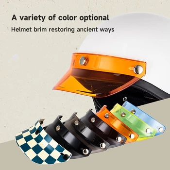 Универсальный откидной ветрозащитный козырек для мотоциклетного шлема с открытым лицом Против запотевания от ультрафиолета L41A