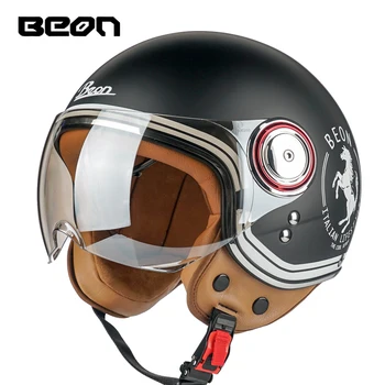 Мотоциклетный шлем с открытым лицом 3/4 для мужчин и женщин Cascos Para Moto для мотокросса, откидывающиеся модульные защитные очки для лица, скутер, велосипед Jet Ece Dot