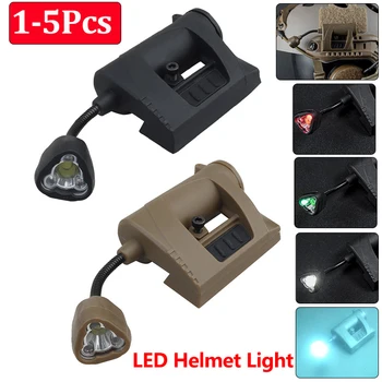 1-5 шт. стробоскоп для тактического шлема Mpls, 3 режима светодиодных головных фонарей для шлема, военная быстрая лампа для шлема, Охотничий фонарик для выживания