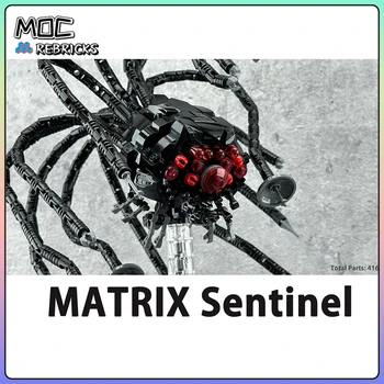 Роботы-охранники Matrix Sentinel Классические фильмы о хакерах MOC Building BlockModel Наборы для демонстрации поделок Детские игрушки Рождественские Подарки