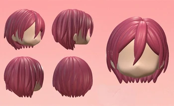 OB11 OB22 Парик для волос Модель головы в виде ракушки Игровой косплей Ограниченный аниме-ансамбль Stars SAEGUSA IBARA Ручной работы C