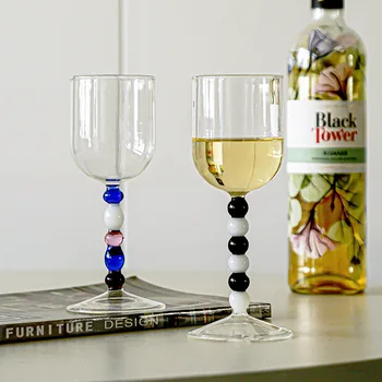Высококачественные цветные бусины, фужеры из термостойкого стекла, Набор кубков для домашнего творчества, высококачественные французские бокалы для игристого вина, Бокалы для шампанского