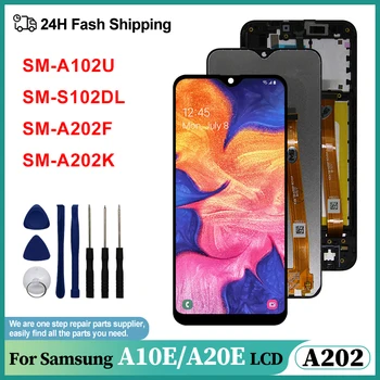 Оригинал для Samsung Galaxy A10E A102 ЖК-дисплей С сенсорным экраном Дигитайзер Для Samsung Galaxy A20E A202 Замена ЖК-экрана