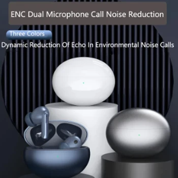 Беспроводные Наушники Bluetooth ANC + ENC Зарядные Наушники с Шумоподавлением для Motorola Moto E5 Play E6S 2020 E6 Plus RAZR 2022