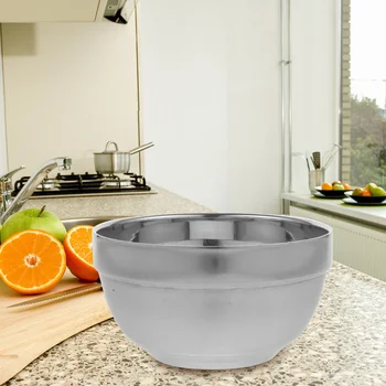 Миска для риса из нержавеющей стали, большая миска для приготовления домашнего фруктового супа, кастрюля, органайзер для хранения продуктов
