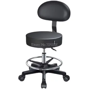 Косметический стул, подъемный шкив, вращающийся круглый стул, большой рабочий стул, парикмахерская, маникюрный салон, салон красоты
