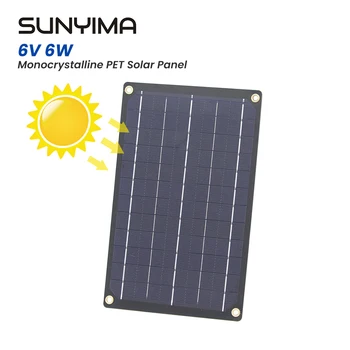 1шт SUNYIMA 275*170 6V6W Монокристаллическая Панель Солнечных Батарей Для Домашних Животных Оптовые Панели для Выработки Электроэнергии для Зарядки Мобильного Телефона