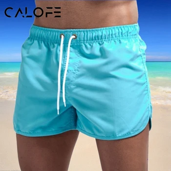 Calofe Мужские пляжные шорты для плавания, купальники, пляжные шорты для плавания, спортивные шорты для серфинга, шорты для бега, мужские уличные купальники.