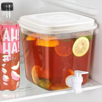 Чайник для холодной воды с краном 3,5 л, Диспенсер для напитков, контейнер для лимонада WaterJug, Кувшин для воды для холодильника на кухне