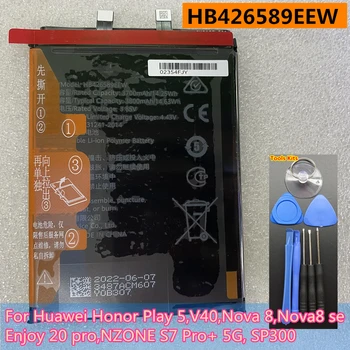 Высококачественный Аккумулятор для телефона HB426589EEW 3800 мАч для Huawei Honor Play 5, V40, Nova 8, Nova8 se, Enjoy 20 pro, NZONE S7 Pro + 5G, SP300