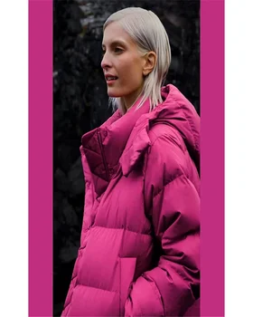 Новая женская свободная теплая водонепроницаемая куртка-пуховик на зиму