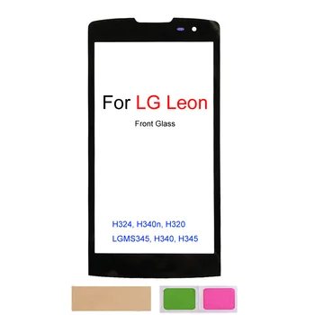 Для LG Leon H340 Панель Сенсорного экрана Для LG H340n H324 H320 H345 Передняя Стеклянная панель Крышка Запасные Части Для Телефона