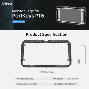 Клетка для полевых мониторов камеры Nitze-JT-I02A для портключей PT6 Monitor Fit Original Sunhood