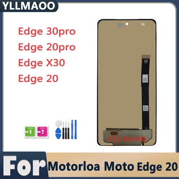 Для Motorola Moto Edge 20 Pro ЖК-дисплей с сенсорным экраном Digitizer Для Moto Edge X30 ЖК-дисплей Для moto Edge 30 Pro Замена дисплея В сборе
