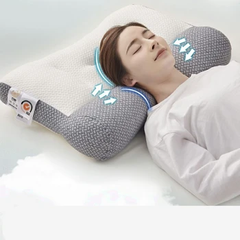 Подушка из пены с эффектом памяти, Дышащая, моющаяся, предотвращающая деформацию шеи, облегчающая боль, Полиэфирная Эргономичная подушка для шеи, принадлежности для спальни