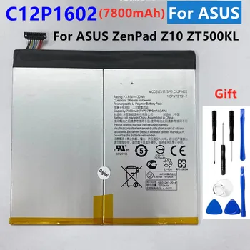 Оригинальная Сменная Батарея Планшета C12P1602 Для ASUS ZenPad Z10 ZT500KL C12P1602 Перезаряжаемая Батарея Планшета 7800mAh