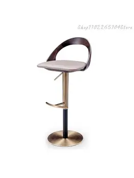 Легкий Роскошный Итальянский барный стул Американский Кантри Высокий Стул Скандинавский Барный стул Модный Современный Простой Табурет из массива дерева