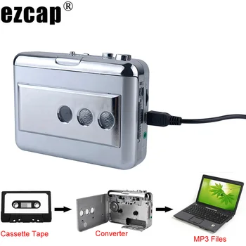 Ezcap218B Старый Кассетный плеер Конвертер USB Кассеты в MP3 Карта Захвата звука Музыкальный плеер Магнитофон Может быть плеером Walkman
