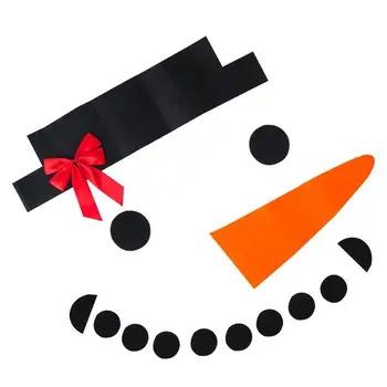 DIY Рождественский Снеговик Украшение Наружной Двери Наклейки На Стену Для Дома Принадлежности Для Рождественской Вечеринки Нетканый Снеговик Xmas Navidad 2023
