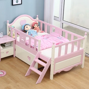 Дизайнерские детские кровати в стиле лофт, роскошные современные детские кровати из массива дерева для малышей, мебель для спальни Princess House Mueble Infantil SR50CB