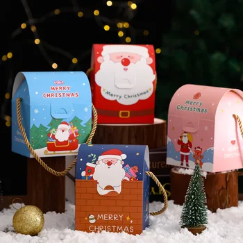 Коробки для рождественских подарков, Упаковка шоколада в канун Рождества, Коробки детских конфет, День рождения Санта-Клауса, Украшение для новогодней вечеринки