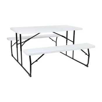 Складной стол для пикника Flash Furniture, белый