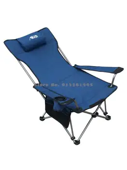 Складное кресло для отдыха на открытом воздухе, Переносное офисное кресло-кровать для обеденного перерыва, спинка для отдыха на пляже, спинка для кемпинга, чтобы сопровождать кресло для полевой рыбалки
