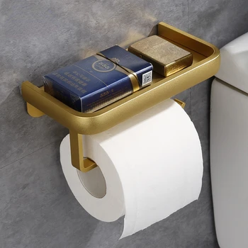 Вместительный алюминиевый настенный туалет, коробка для салфеток для мобильного телефона, держатель для салфеток без перфорации, держатель для туалетной бумаги, бытовой держатель для туалетной бумаги