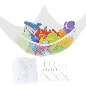 Сетчатый Игрушечный Гамак В углу с мягкими игрушками для детей, Подвесное хранилище для младенцев