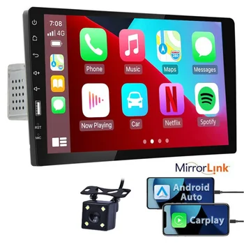 Автомагнитола 1 Din с 9-дюймовым сенсорным экраном D-Play Универсальный Автомобильный Мультимедийный MP5 плеер Поддержка Bluetooth FM-радио Камера заднего вида
