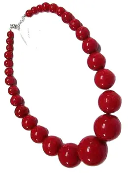 Оптовая продажа, Красивые 7-15 мм красные коралловые бусины, ожерелье, серьги, набор 18 
