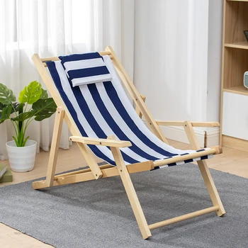 Кресло с откидной спинкой для отдыха, деревянный шезлонг, солнце в гостиной, современное кресло-кровать, мебель для балкона