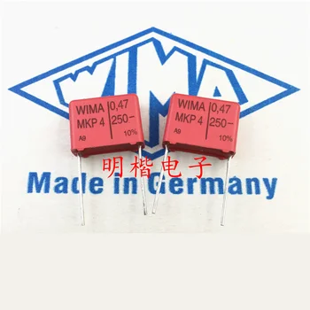 Бесплатная доставка 10шт/30шт WIMA Германия конденсатор MKP4 250V 0.47МКФ 250V 474 470nf P = 15 мм