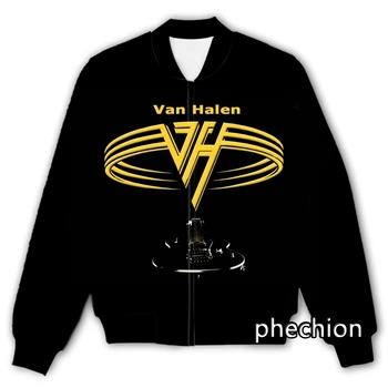 phechion Новая Мужская/Женская Повседневная Куртка Van Halen Band с 3D Принтом, Модная Уличная Одежда, Мужская Свободная Спортивная Куртка и Пальто Q214